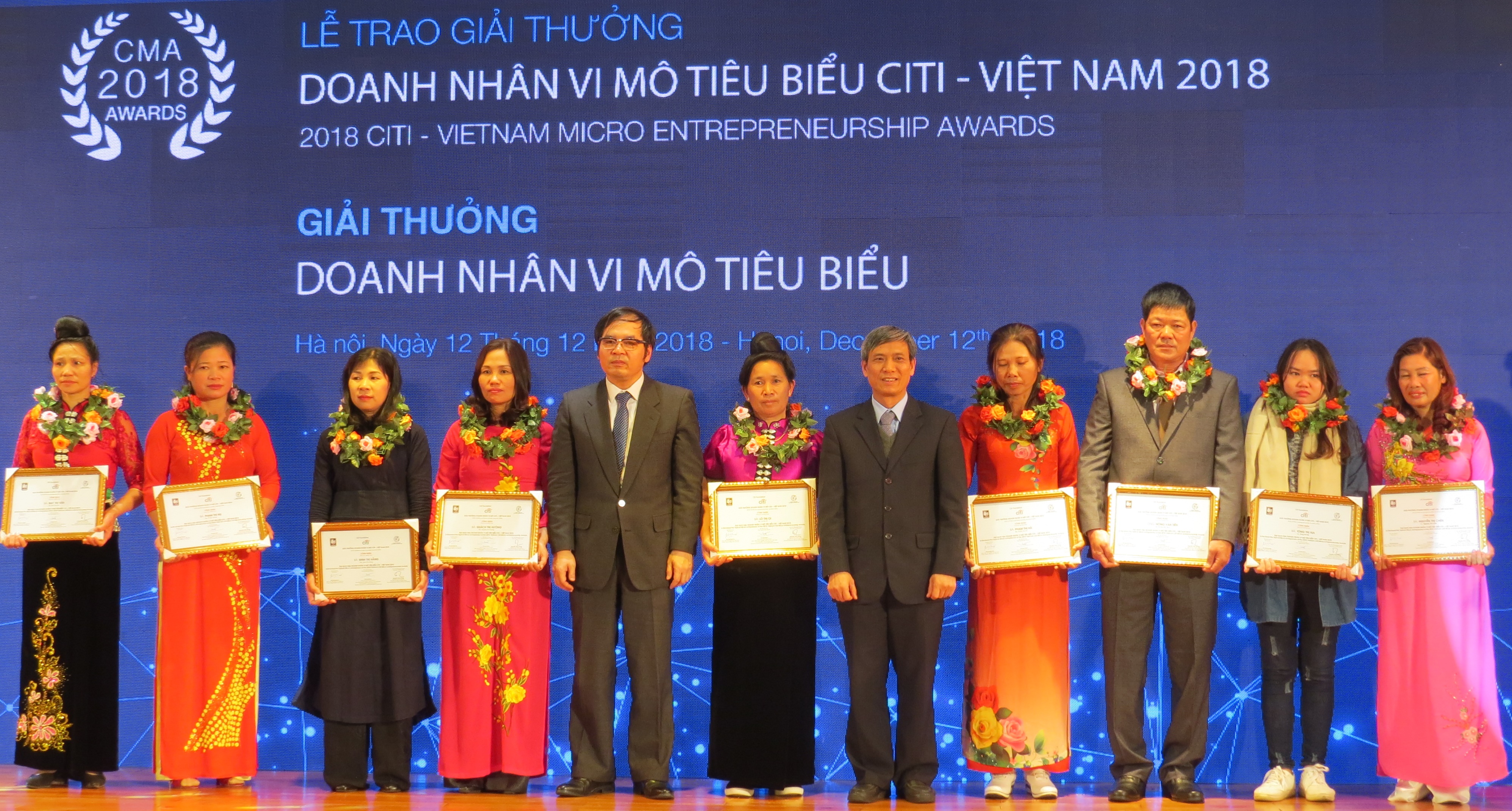 CFRC vinh dự có hai thành viên đạt danh hiệu Doanh nhân vi mô tiêu biểu Citi – Việt Nam 2018